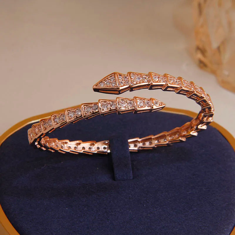 Roségoldene Schlange Deluxe | Armband