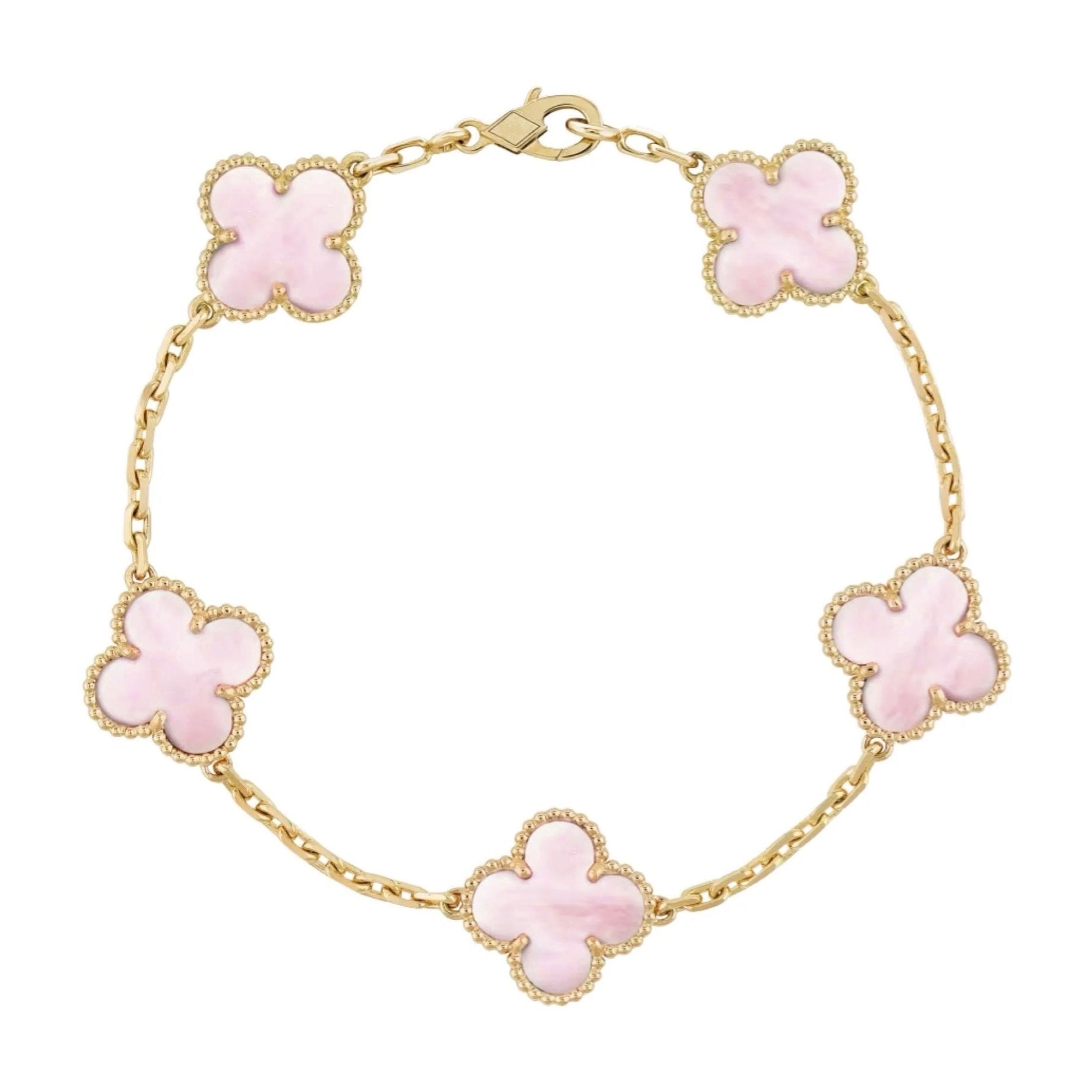 Goldrosa | Kleeblatt-Armband